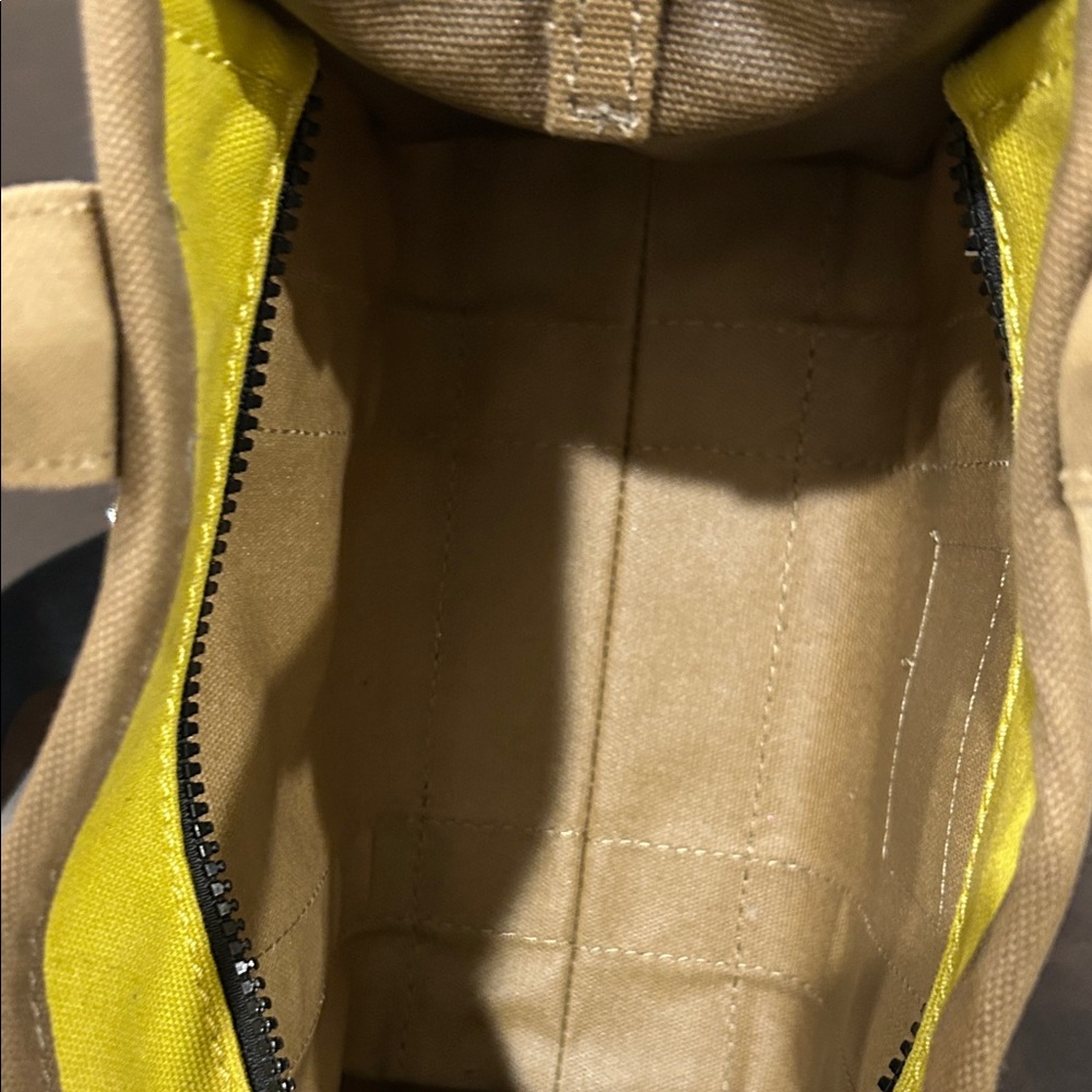 Marc Jacobs Canvas Tote in Tan with White Logo - Picture 9 of 15